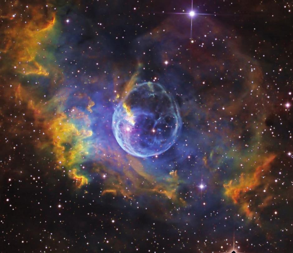 cosmic bubble formed by young star SAO 20575, lie about 7,000 light years away in the constellation Cassiopeia
