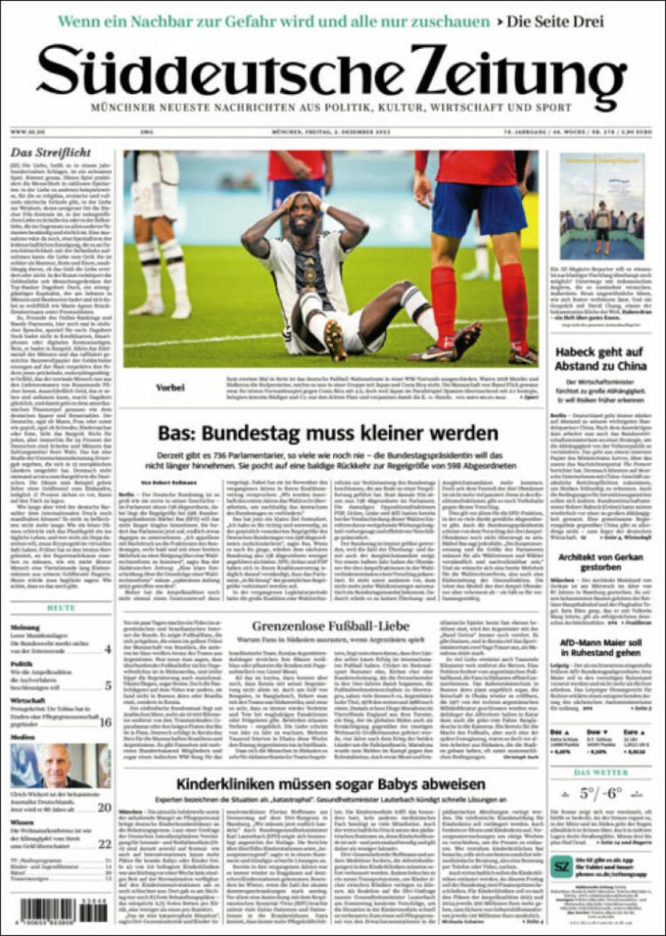 Portada Süddeutsche Zeitung