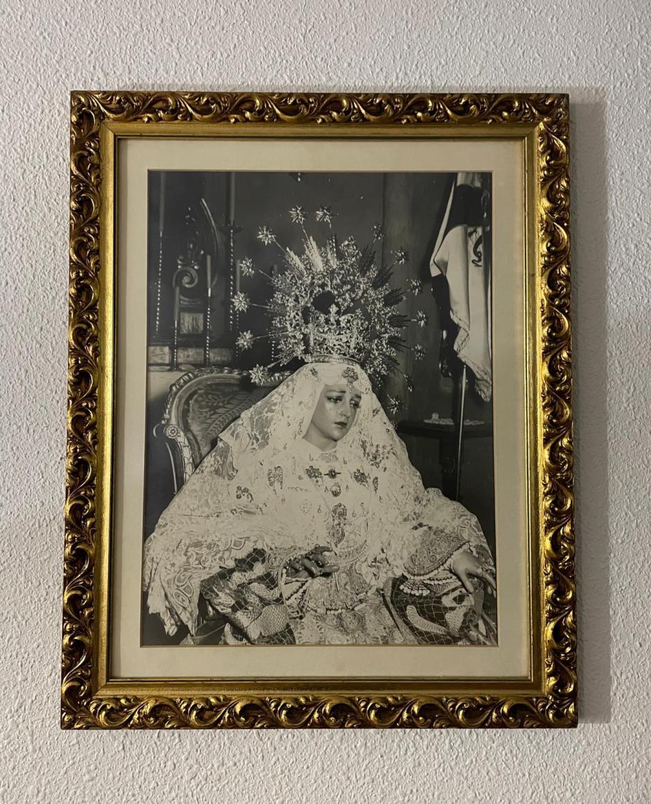 Fotografía de la Virgen de la Esperanza de 1968