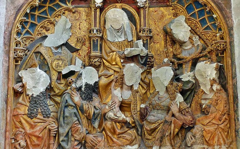 Imágenes destruidas durante la furia iconoclasta del siglo XVI en la catedral de San Martín, en UtrechtWikimedia Commons