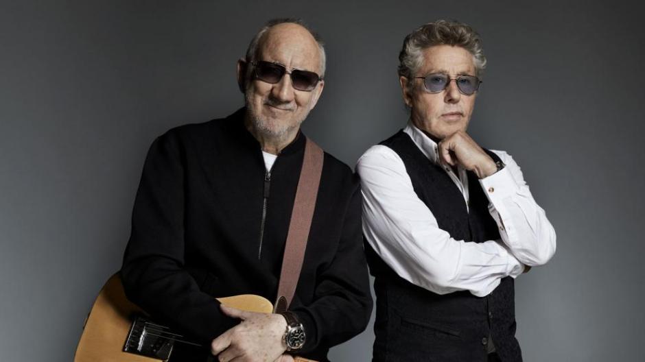 Pete Townshend y Roger Daltrey, miembros de la banda británica The Who