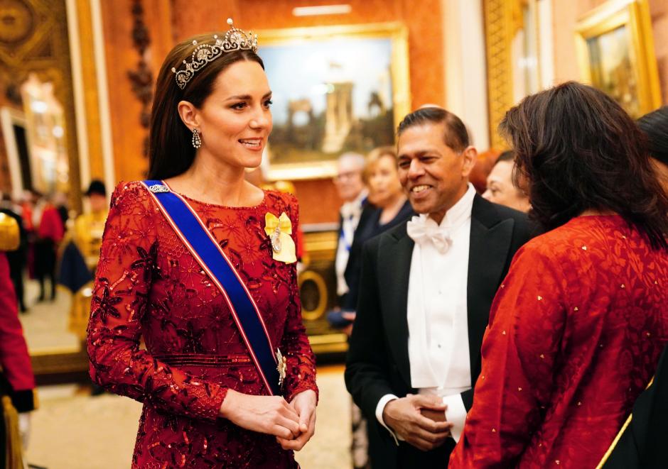 Kate Middleton , Princess of Wales during a Diplomatic Corps reception in London. Picture date: Tuesday December 6, 2022.