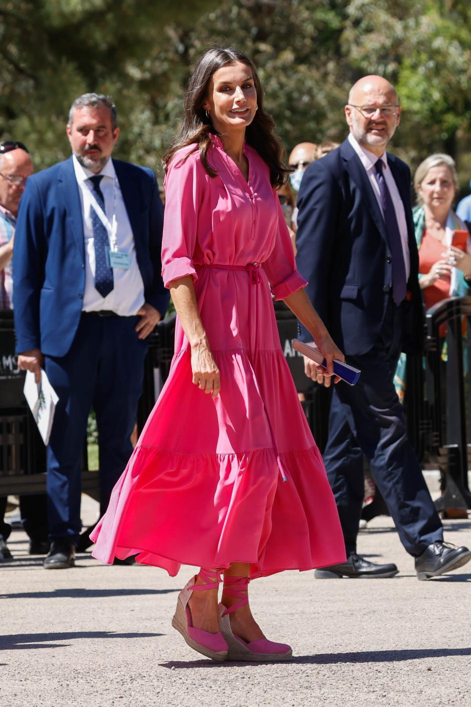 Spanish Queen Letizia attends the opening of the 81st edition of the Madrid Book Fair, May 27, 2022