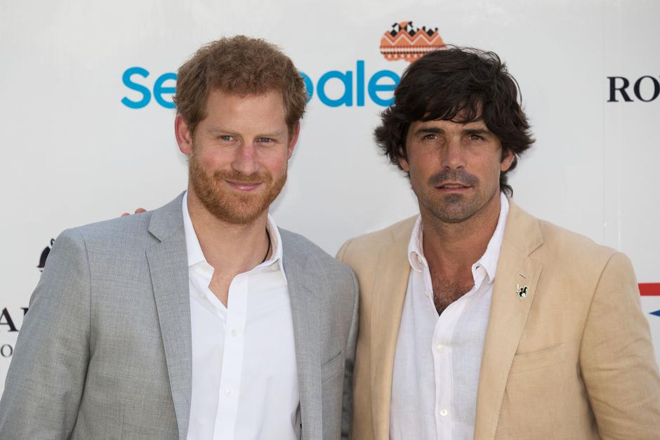 Prince Harry with Nacho Figueras arriving to take part in the Sentebale Royal Salute PoloCup at the Singapore Polo Club.