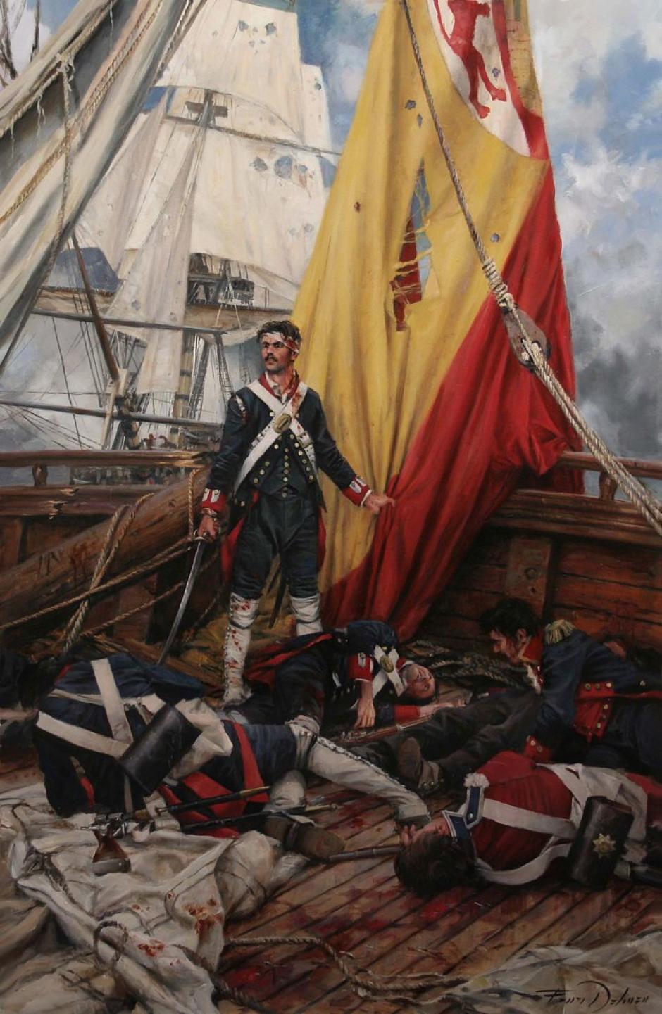 El cuadro de Martín Álvarez pintado por Augusto Ferrer-Dalmau