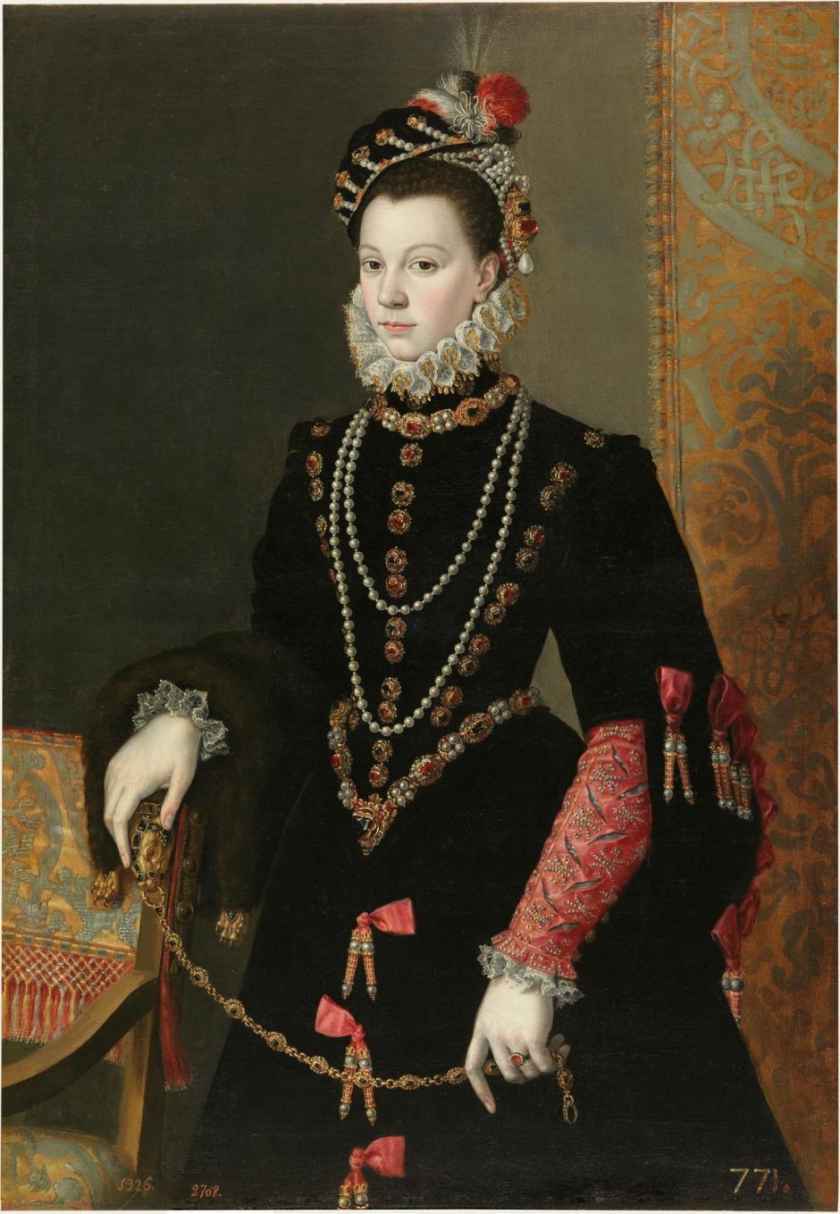 ' Isabel de Valois', tercera esposa de Felipe II, cuadro de Pantoja de la Cruz