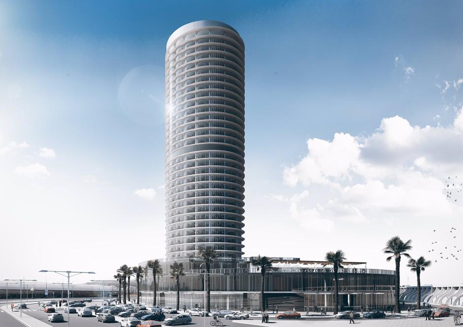 El hotel del Puerto, uno de los proyectos arquitectónicos más controvertidos de Málaga