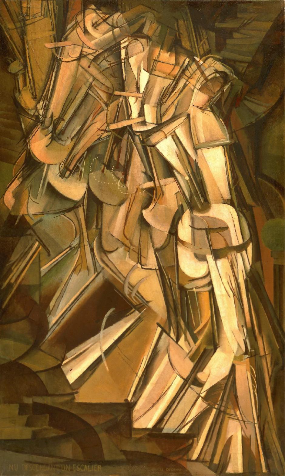 'Desnudo bajando una escalera', de Marcel Duchamp