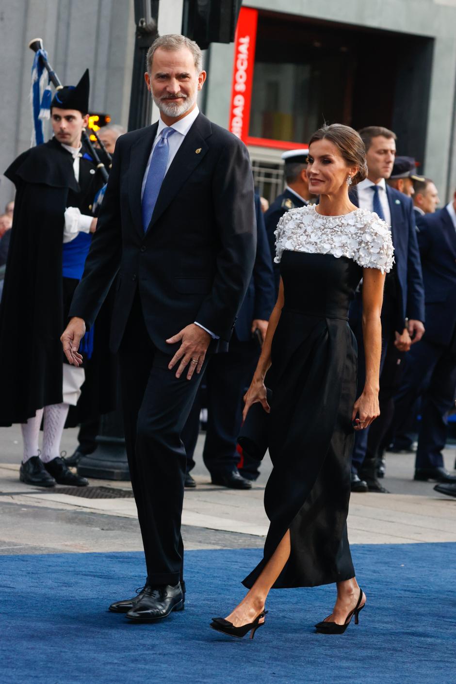 Spanish King Felipe VI and Queen Letizia during the Princess of Asturias Awards 2022 in Oviedo, on Friday 29 October 2022.