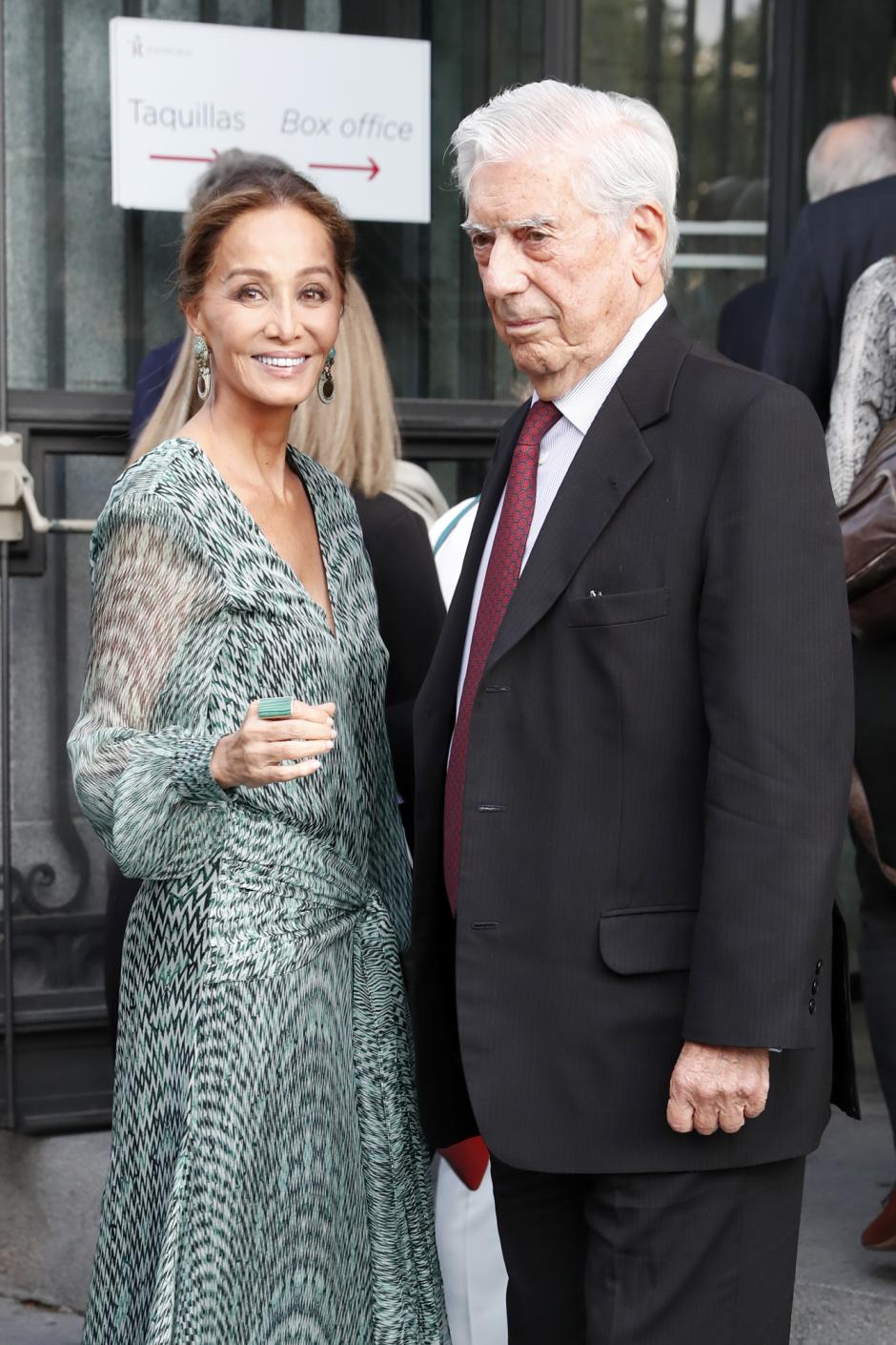 Isabel Preysler and Mario Vargas Llosa attending the opening of the season of the Royal Theatre 2019 / 2020 in Madrid on Wednesday , 18 September 2019.