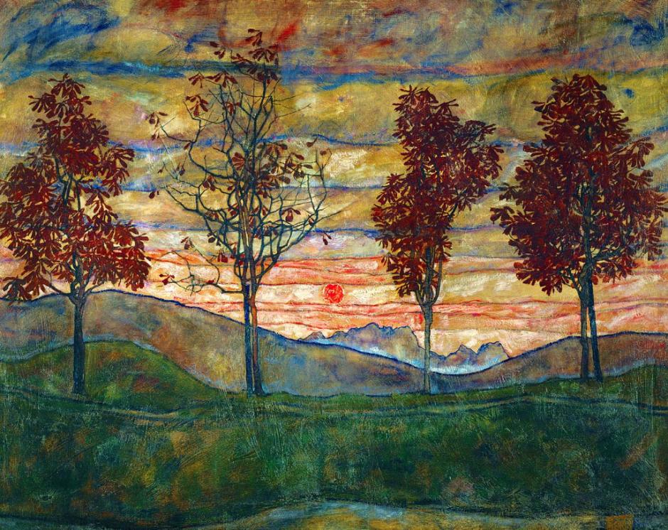 ''Cuatro árboles' (1917)