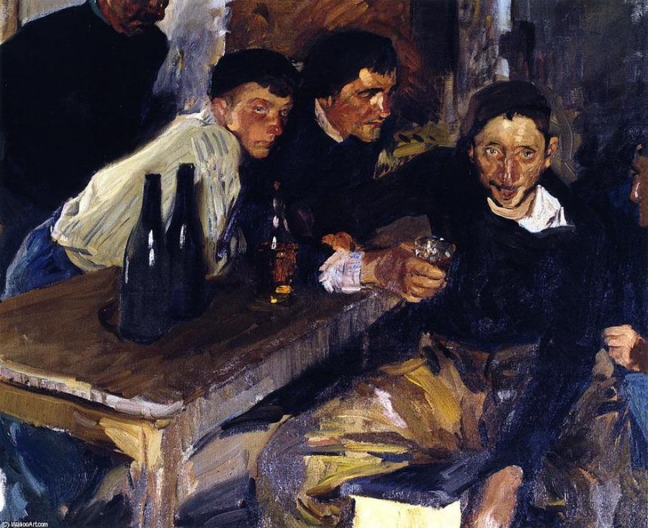 'El borracho, Zarauz' es uno de los primeros cuadros conocidos de Joaquín Sorolla