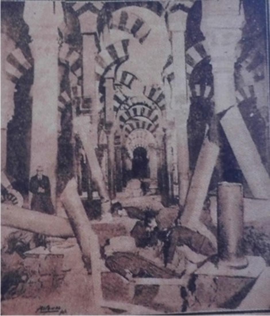 Foto trucada para la inocentada del diario 'La Voz' en 1932