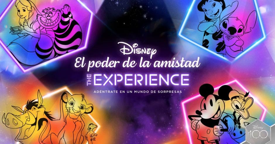 La foto promocional de la exposición inmersiva de Disney sobre el poder de la amistad