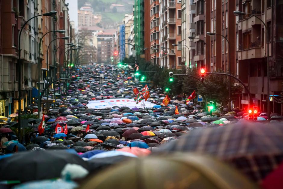Manifestación proetarra, este sábado en Bilbao