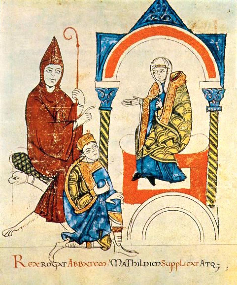 Hugo de Cluny ante Matilde de Canossa