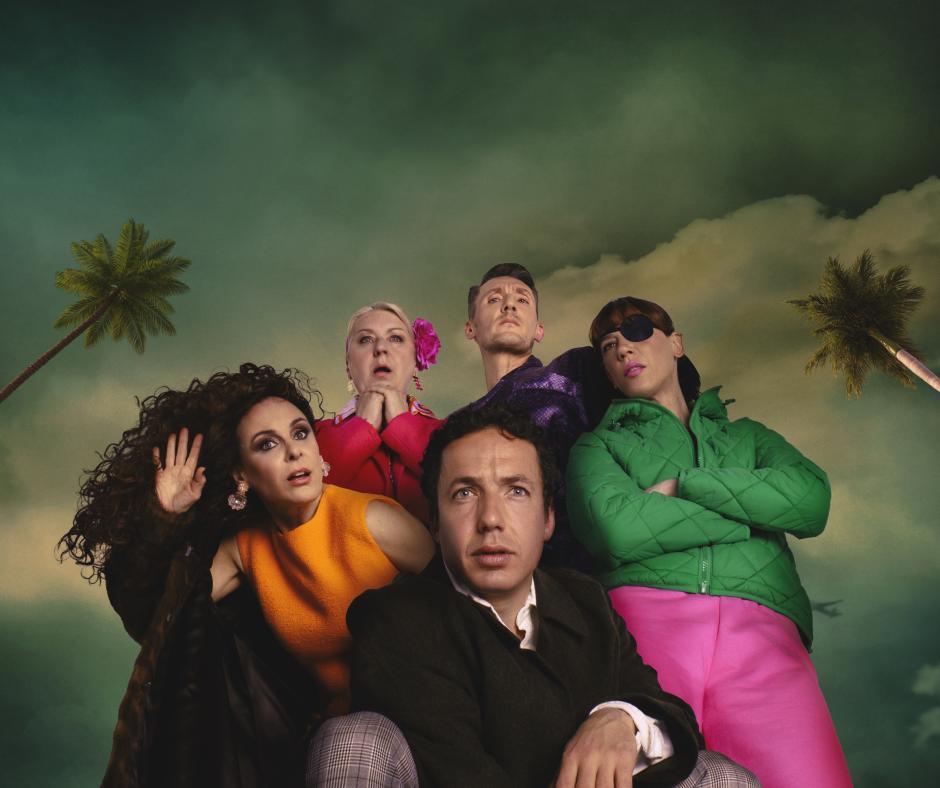 Silvia Marsó, Vito Sanz, Lorena López, Francisco Reyes y Amparo Fernández en el cartel de 'La Florida'