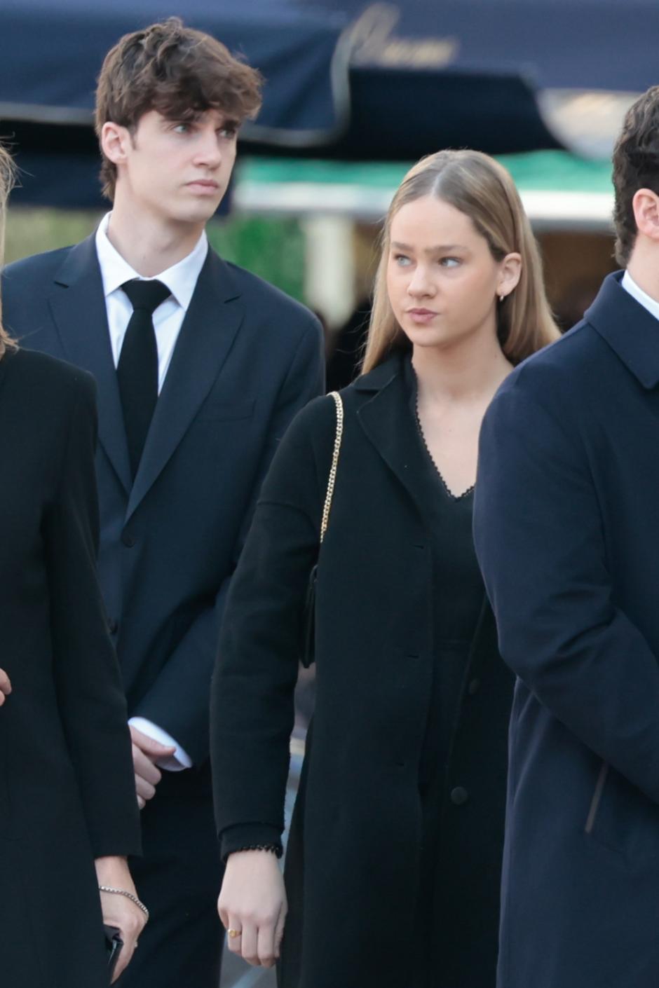 Irene and Pablo Nicolas Urdangarin during burial of Constantine of Greece in Athens, on Monday,, 16 January 2023.