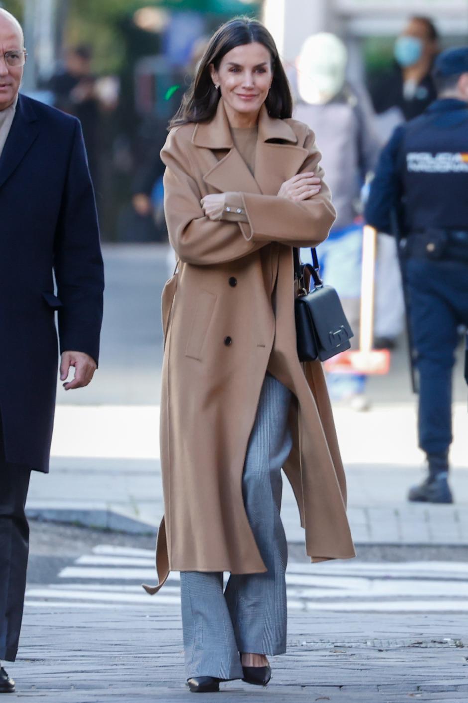 Spanish Queen Letizia Ortiz during a working meeting with the board of the Spanish federation of rare diseases (Feder) in Madrid on Tuesday, 17 january 2023.