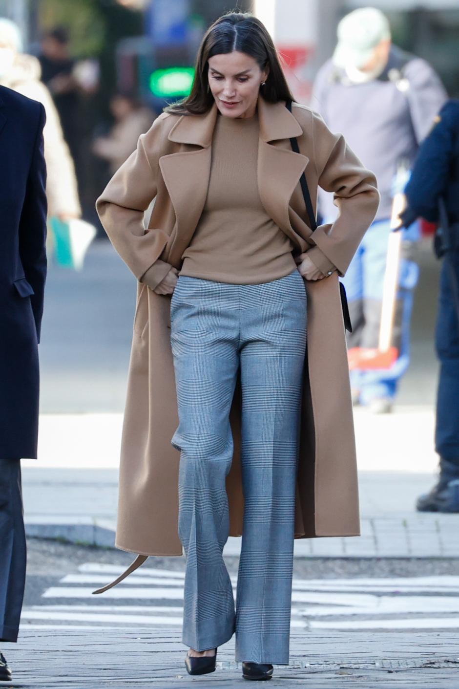 Spanish Queen Letizia Ortiz during a working meeting with the board of the Spanish federation of rare diseases (Feder) in Madrid on Tuesday, 17 january 2023.