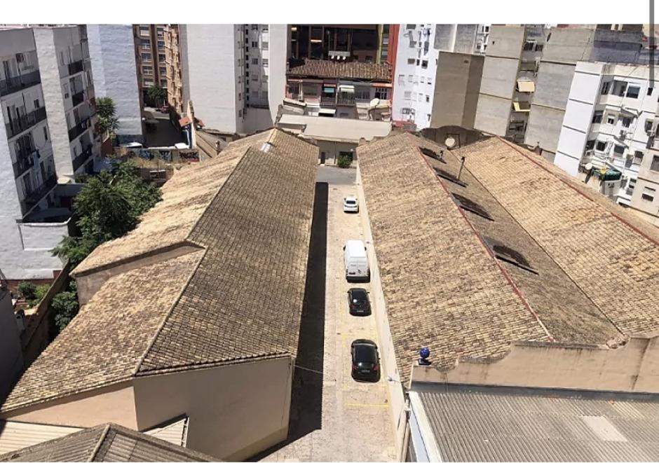 Imagen del emplazamiento donde estaría el futuro macrohotel en el barrio de San Antonio-La Zaidía de Valencia.