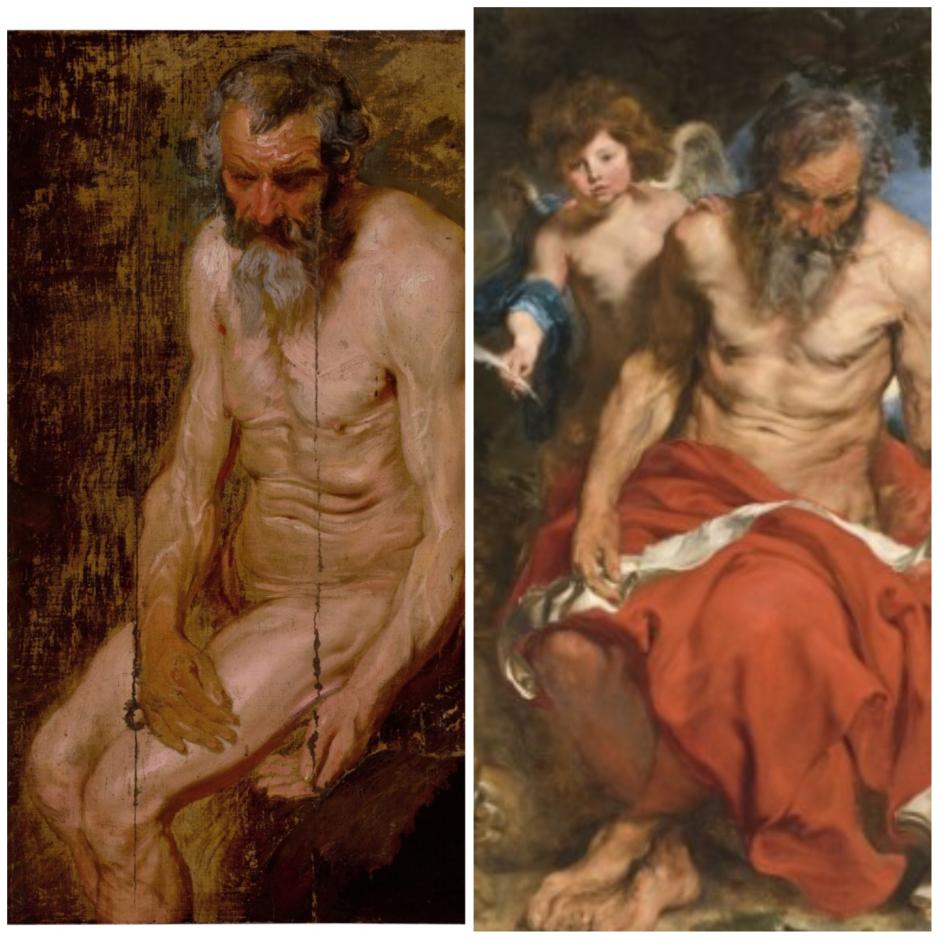 El retrato del anciano y el San Jerónimo de van Dyck