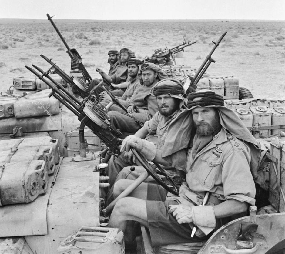 Patrulla del SAS en el norte de África durante la Segunda Guerra Mundial