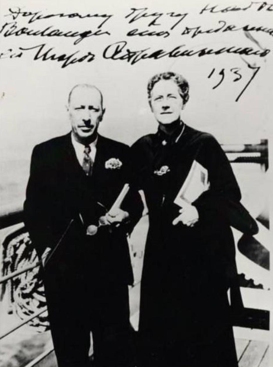 Igor Stravinsky y Nadia Boulanger en 1937