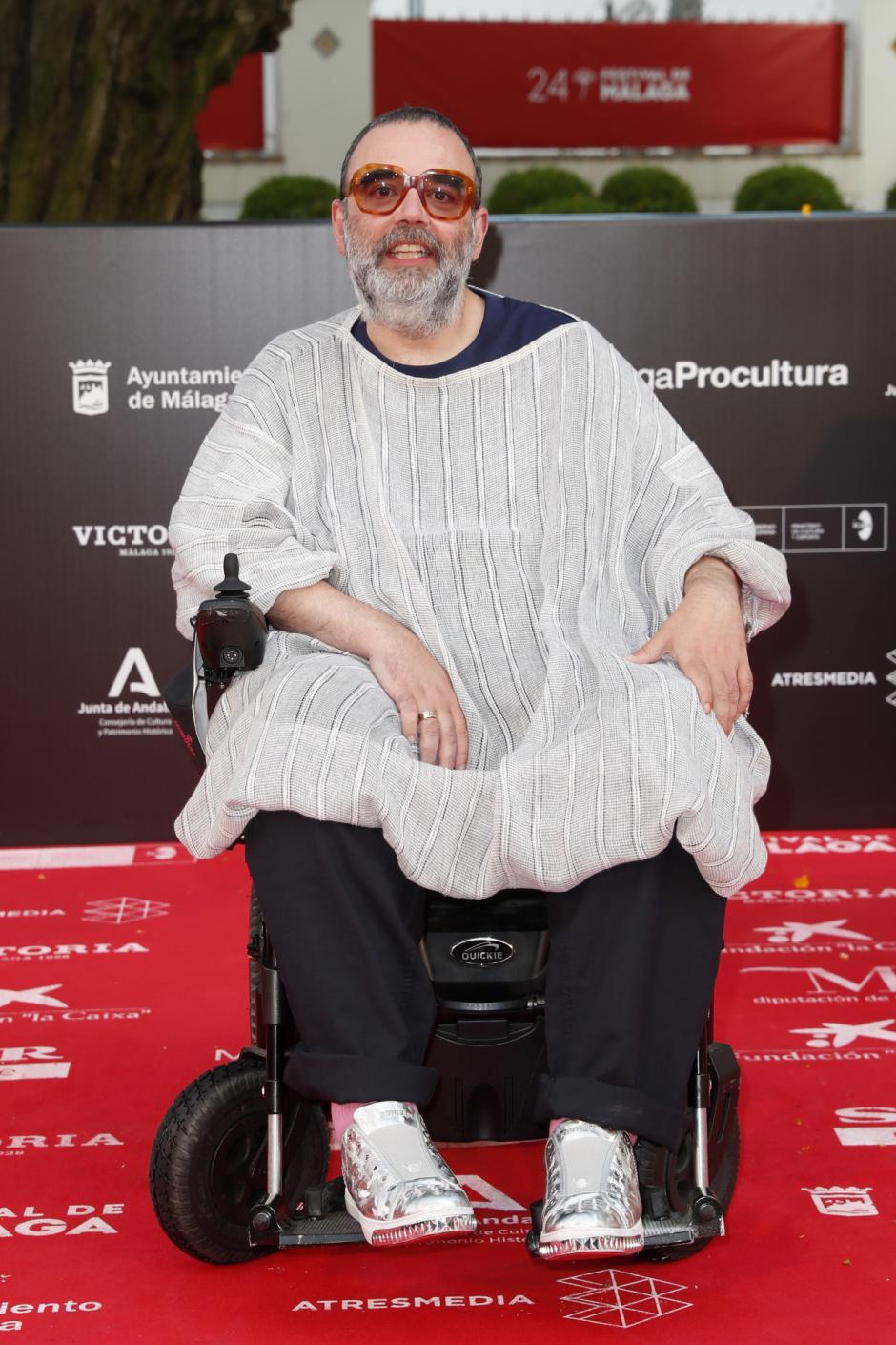 Bob Pop durante el photocall de la 24ª edición del Festival de Cine de Málaga