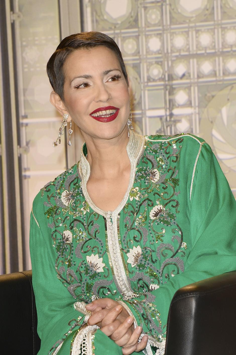 S.A.R. Princess Lalla Meryem of Morocco during event the three monotheistic religions in France, Muslim, Jewish and Christian at the Arab World Institute in Paris on February 1, 2015.