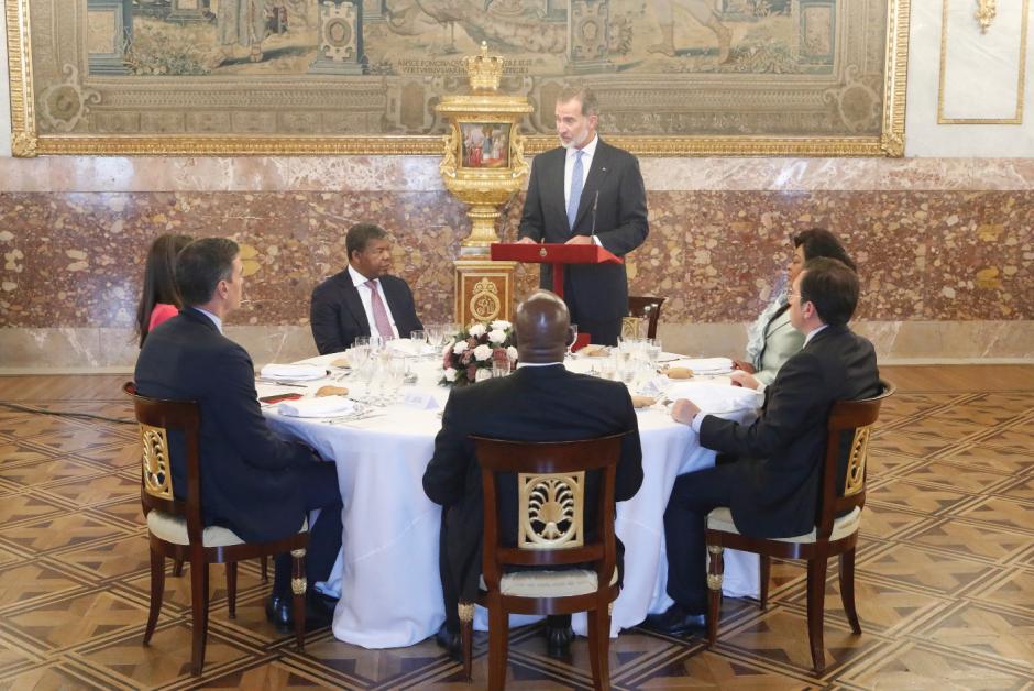 Almuerzo en honor del presidente de Angola y la primera dama con motivo de su visita oficial a España