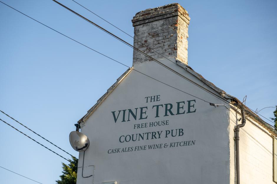 The Vine Tree Inn in Norton, Wiltshire where Prince Harry is reported to have had sex with Sasha Walpole in a field, which the Duke alluded to in his memoir Spare.