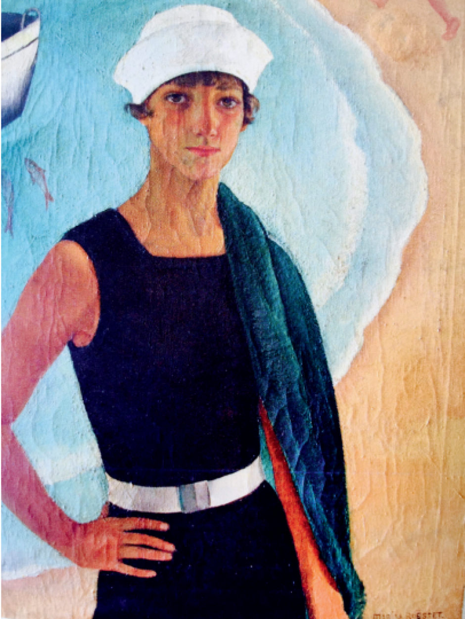 María Roesset Mosquera, Autorretrato ovalado, 1912, colección particular
