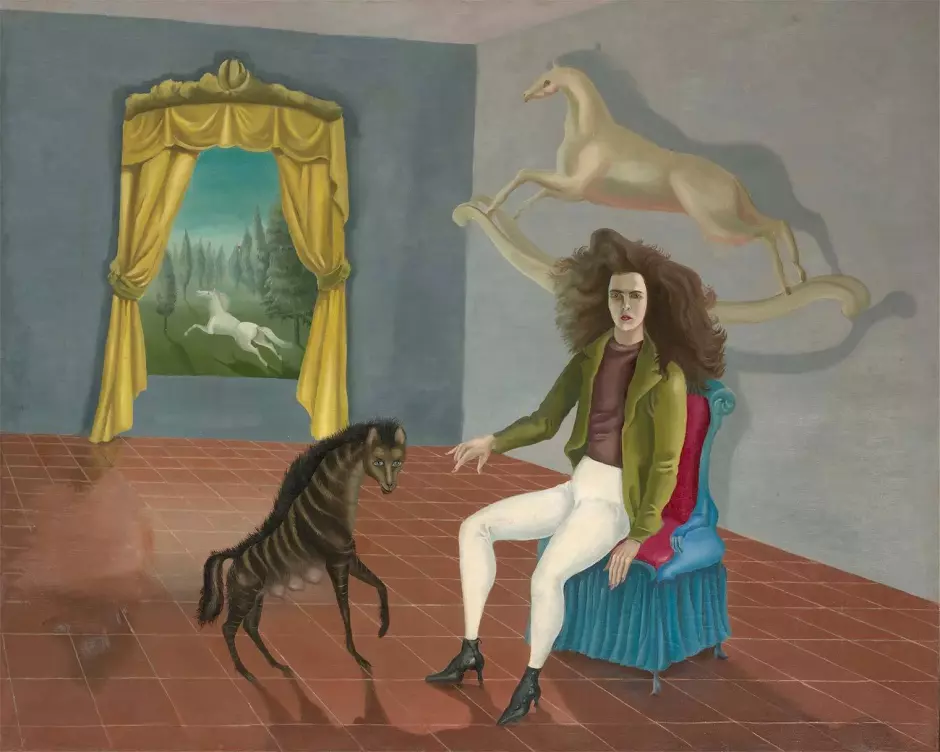 'Autorretrato (La posada del caballo del alba)', 1937 - 1938, de Leonora Carrington