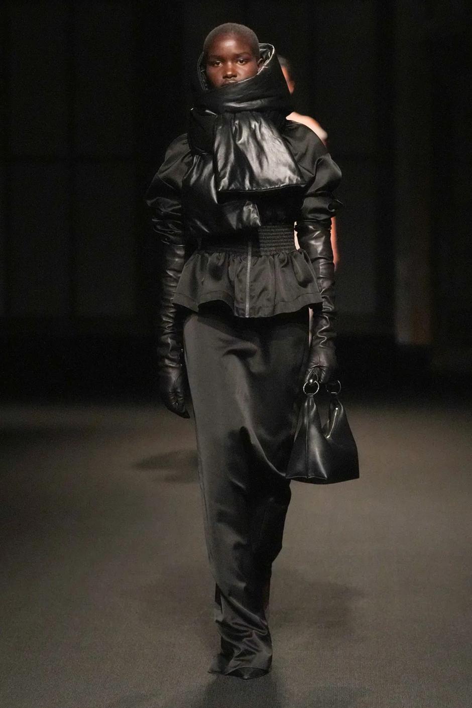 A model wears Altuzarra collection during New York Fashion Week, USA - 14 Feb 2023