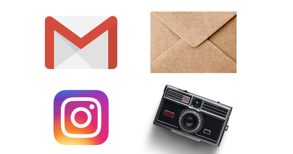 Los logos de Instagram y Gmail