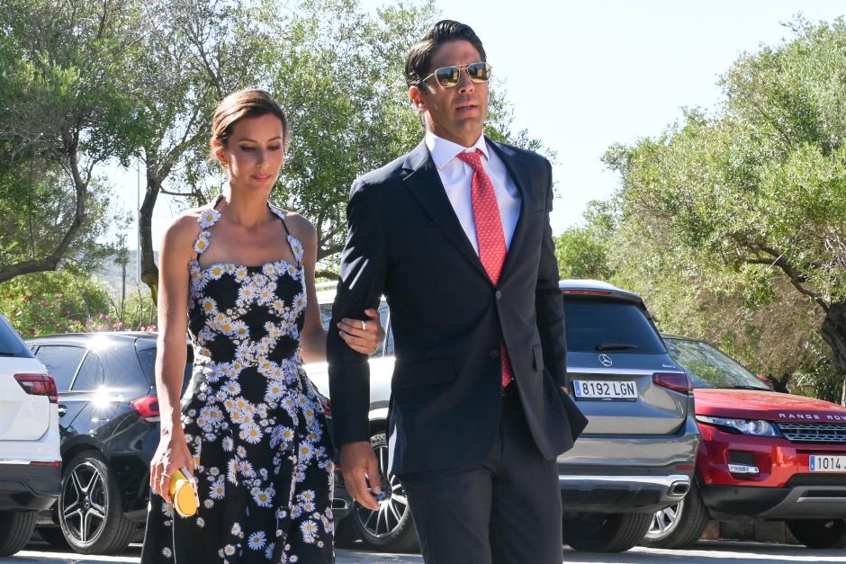 Fernando Verdasco and Ana Boyer during the wedding of Álvaro Castillejo and Cristina Fernández in Sotogrande on Saturday, July 09 2022