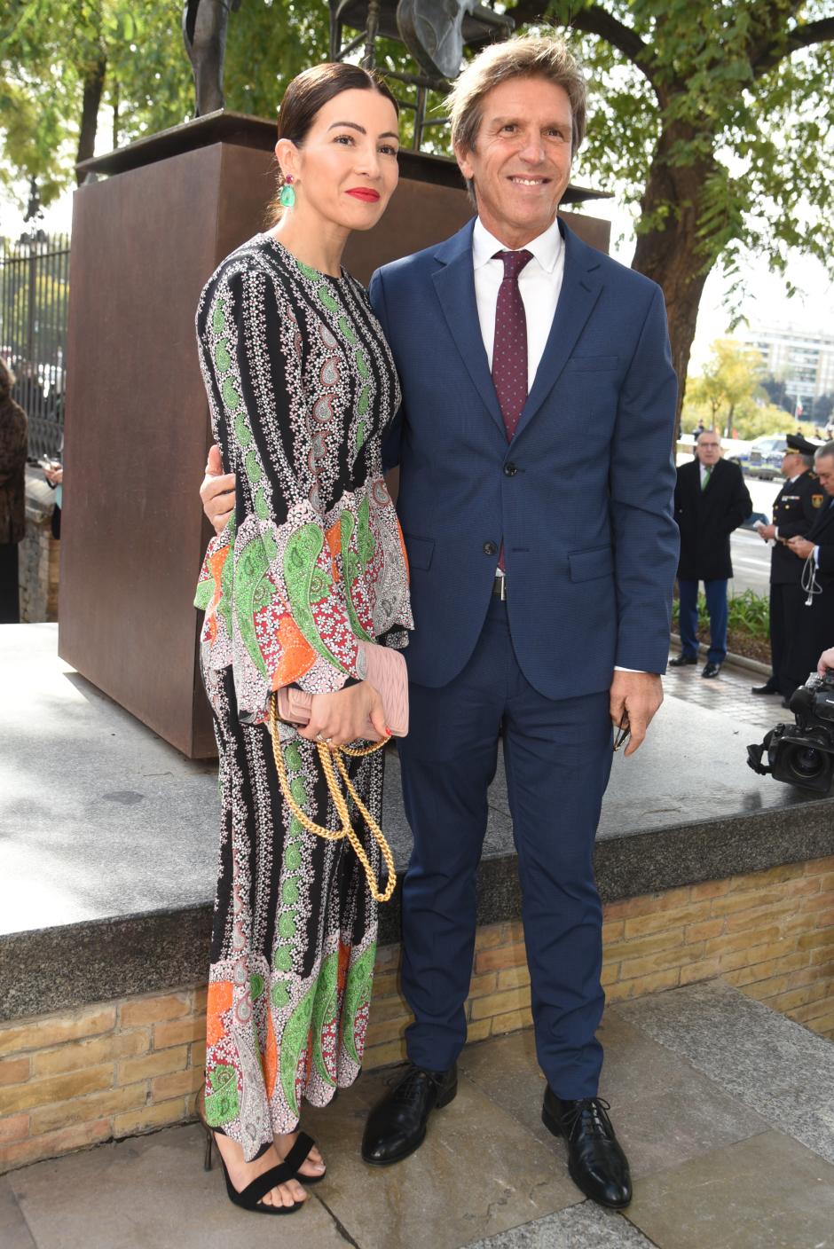 Manuel Diaz El Cordobes and Virginia Troconis during the gala of the delivery of the medals of Andalucia in Sevilla on Tuesday, 28 February 2023.