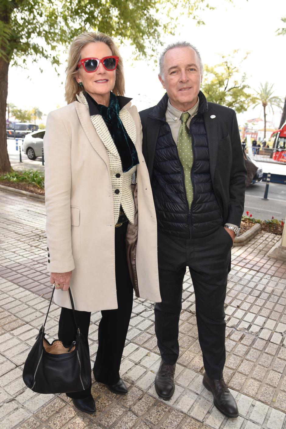 Singer Jose Manuel Soto and Pilar Parejo during the gala of the delivery of the medals of Andalucia in Sevilla on Tuesday, 28 February 2023.