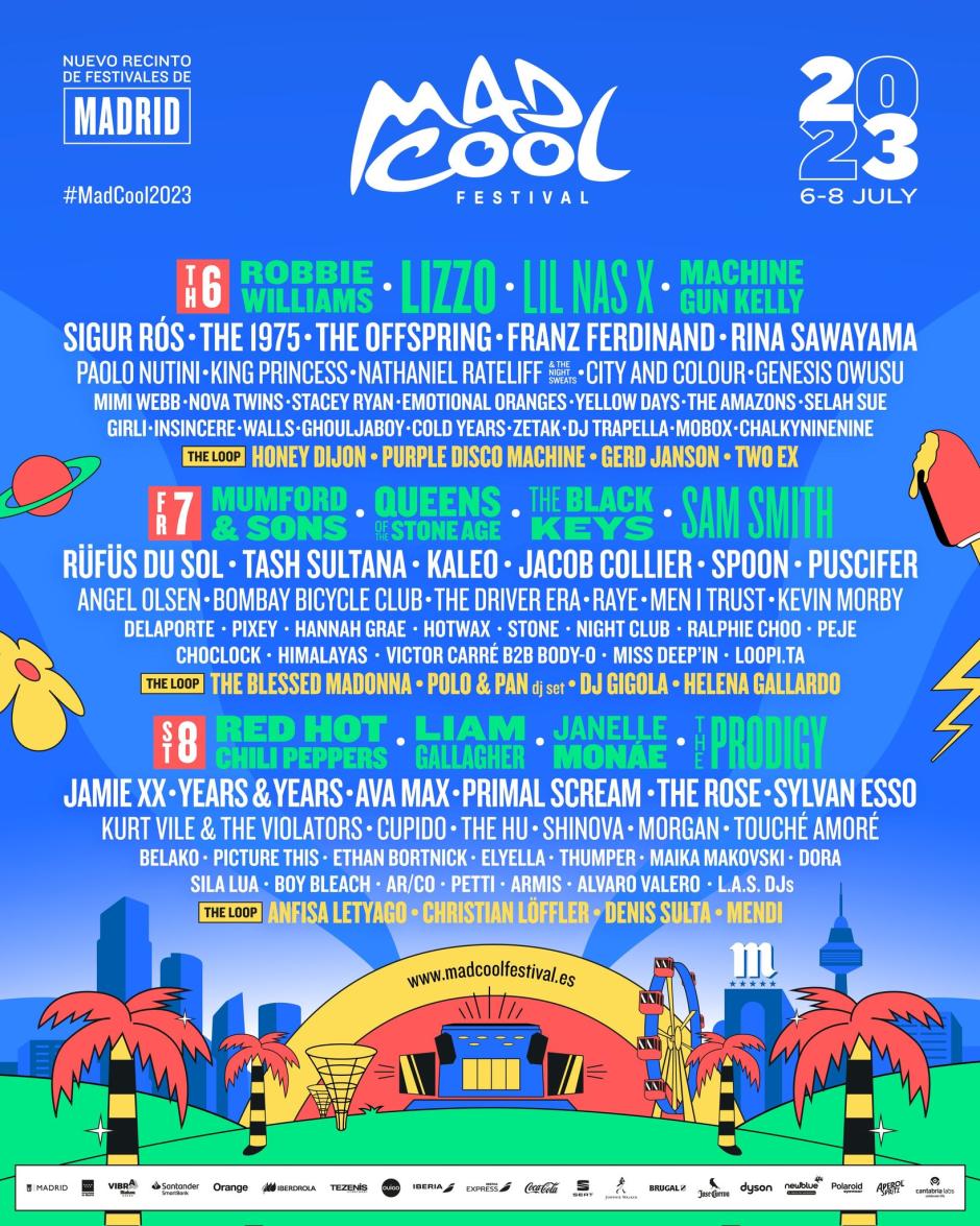 Cartel de la sexta edición del Mad Cool Festival