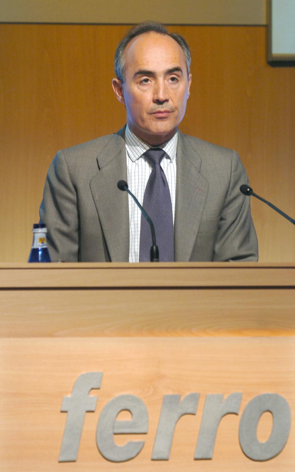 Rafael del Pino, durante una intervención en la Junta Ordinaria de Accionistas de Ferrovial celebrada en marzo de 2004