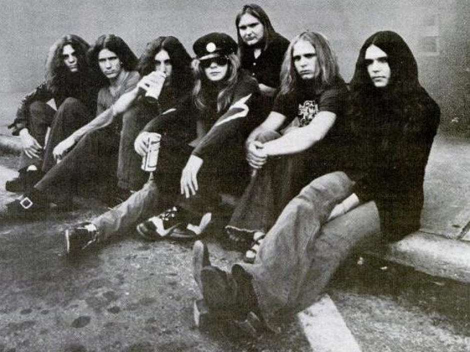 El grupo Lynyrd Skynyrd en 1973