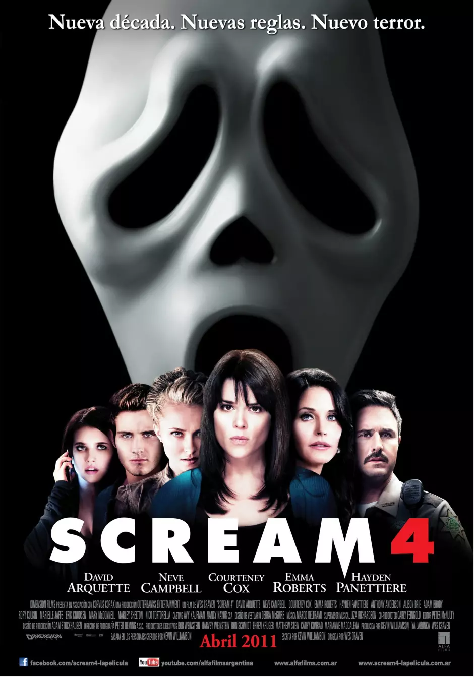 Cartel de Scream IV
