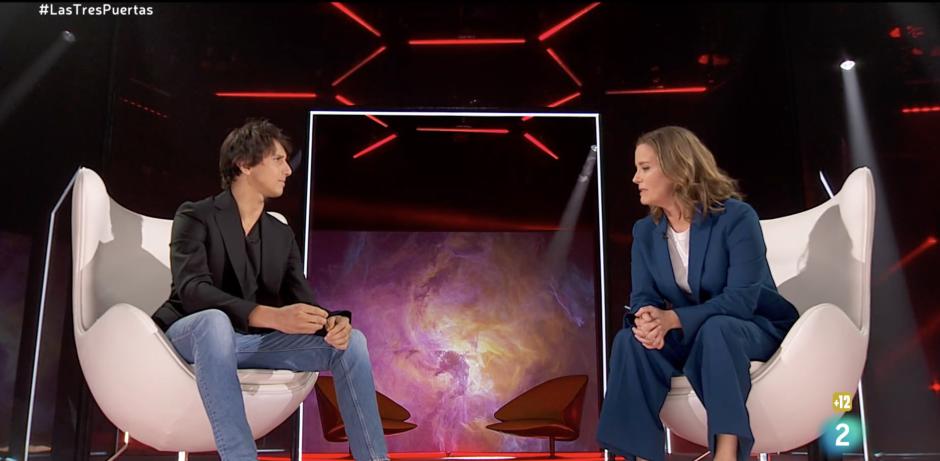 Roca Rey y María Casado, durante la entrevista