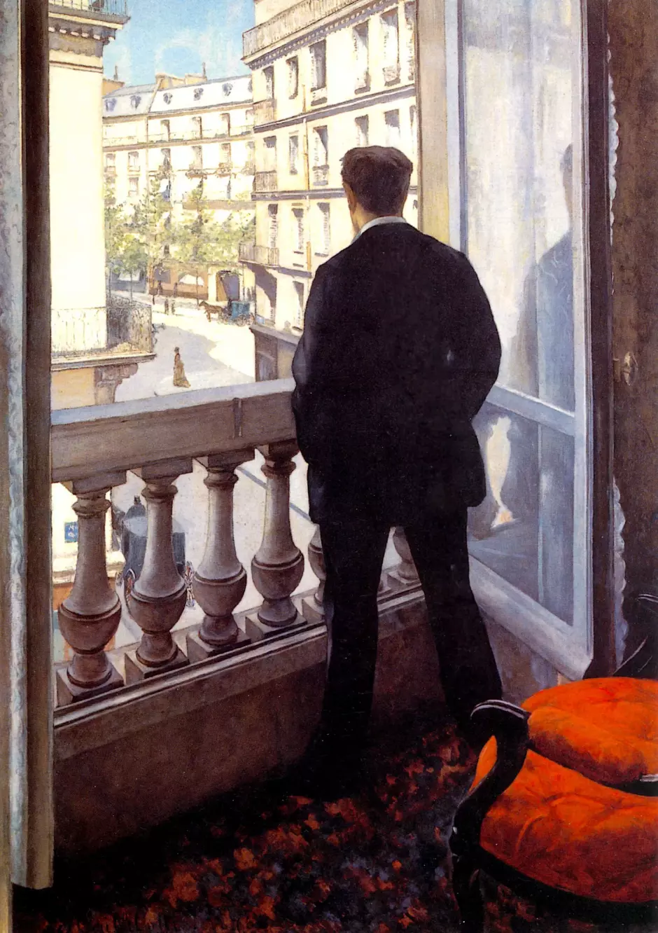 'Joven en la ventana', de Gustave Caillebotte, 1875