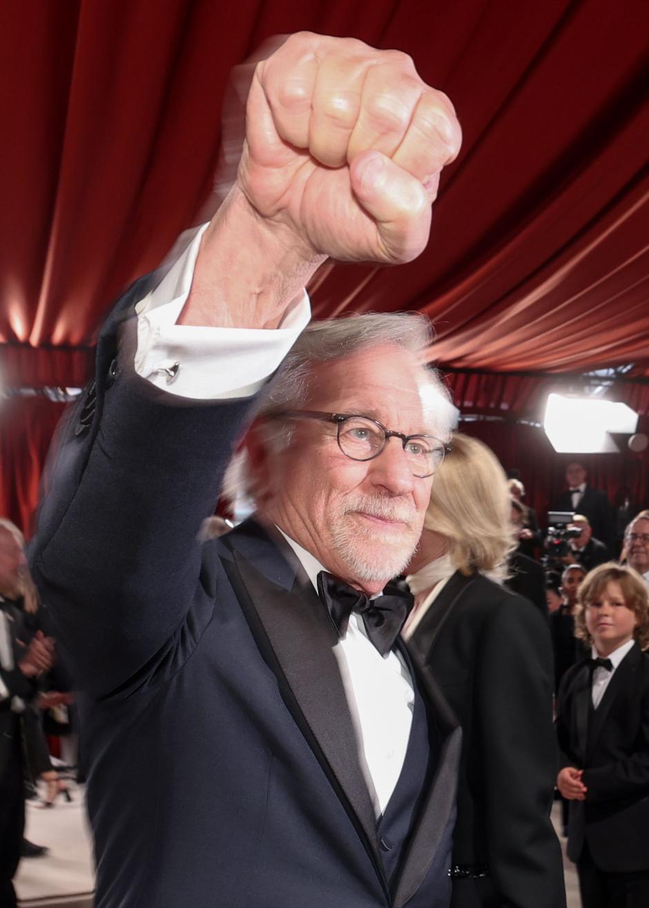 Steven Spielberg, durante la alfombra roja de la gala de los Premios Oscar 2023