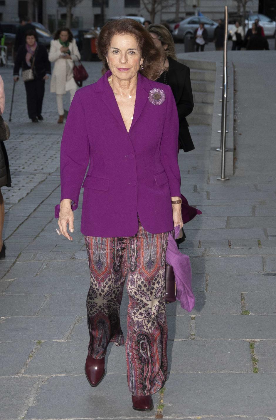 Ana Botella arriving to LaNariz show in Madrid 13 March 2023