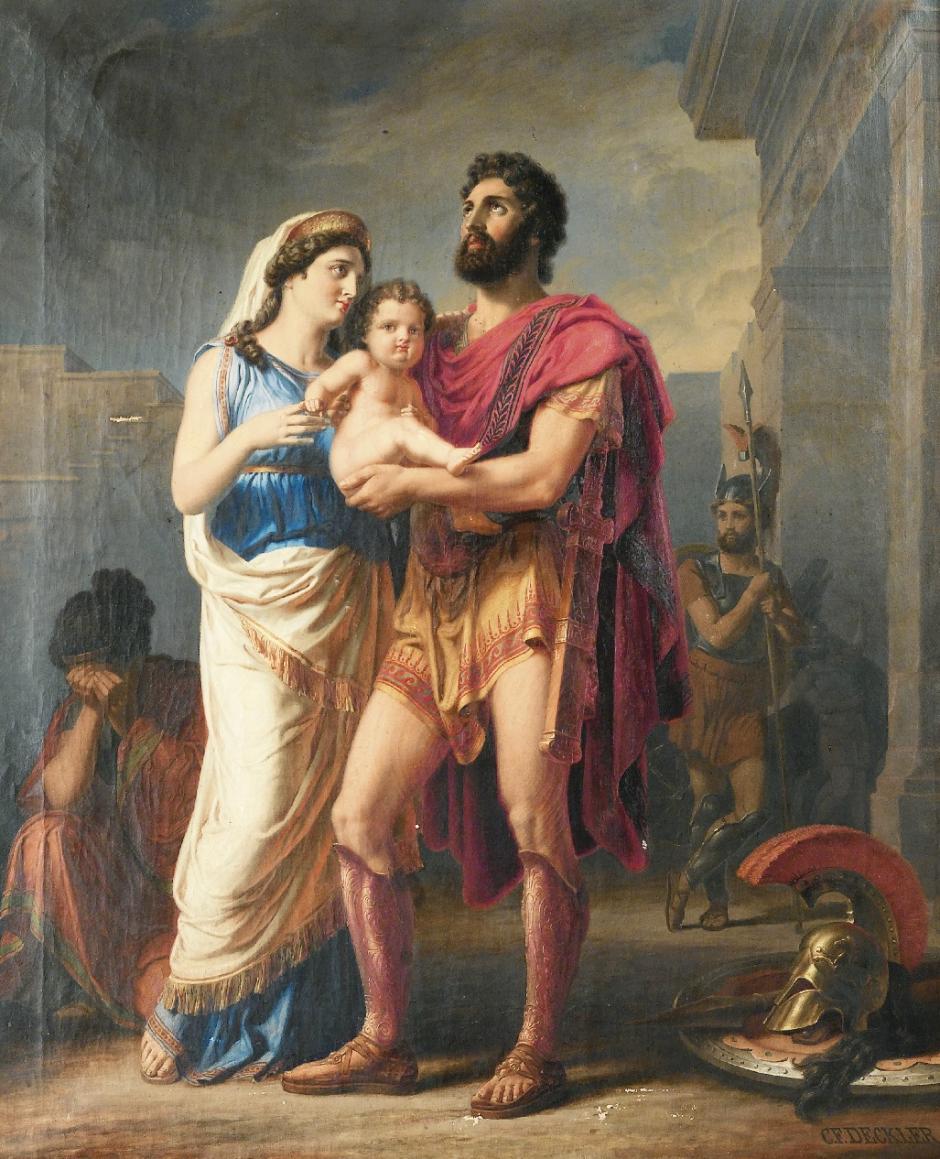 'The Farewell of Hector to Andromaque and Astyanax', de Karl Friedrich Deckler