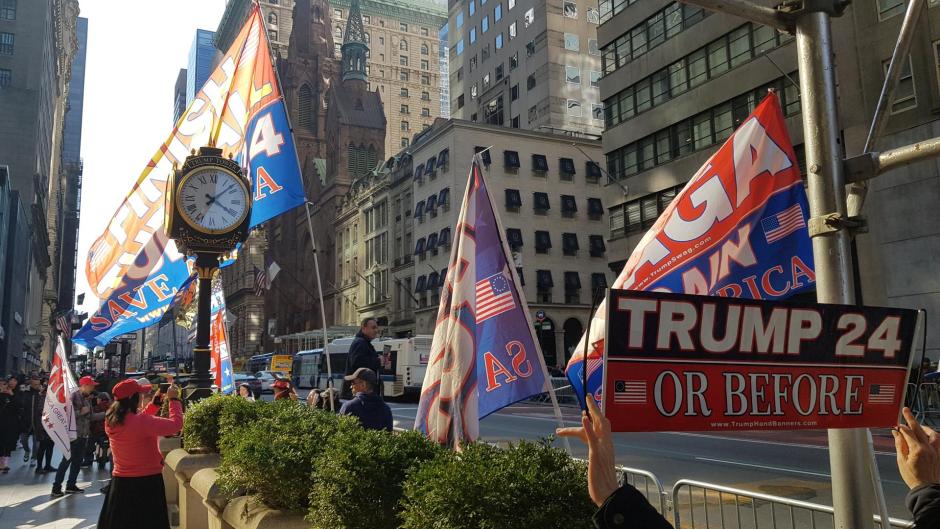 Movilizaciones por Trump en Nueva York
