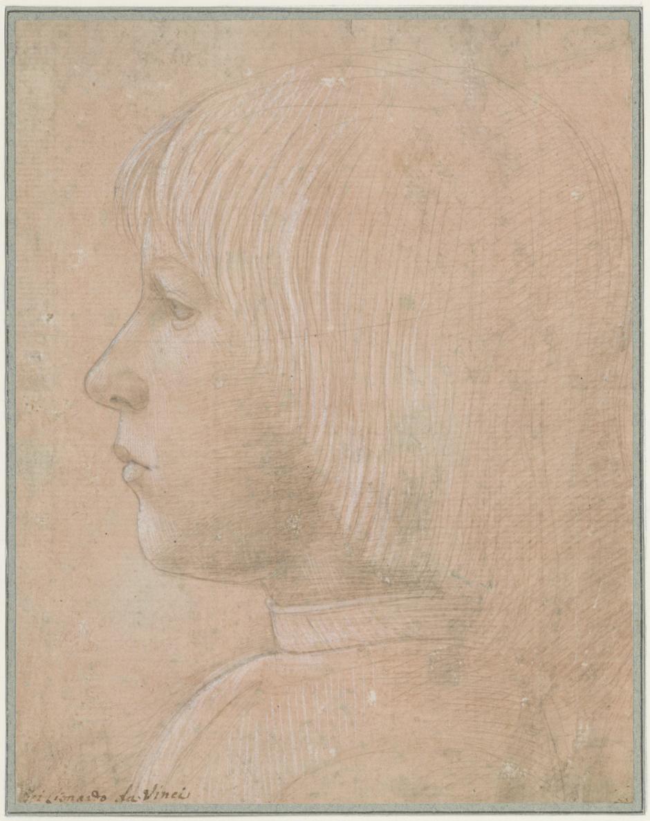 'Cabeza de un niño de perfil hacia la izquierda', de Domenico Ghirlandaio